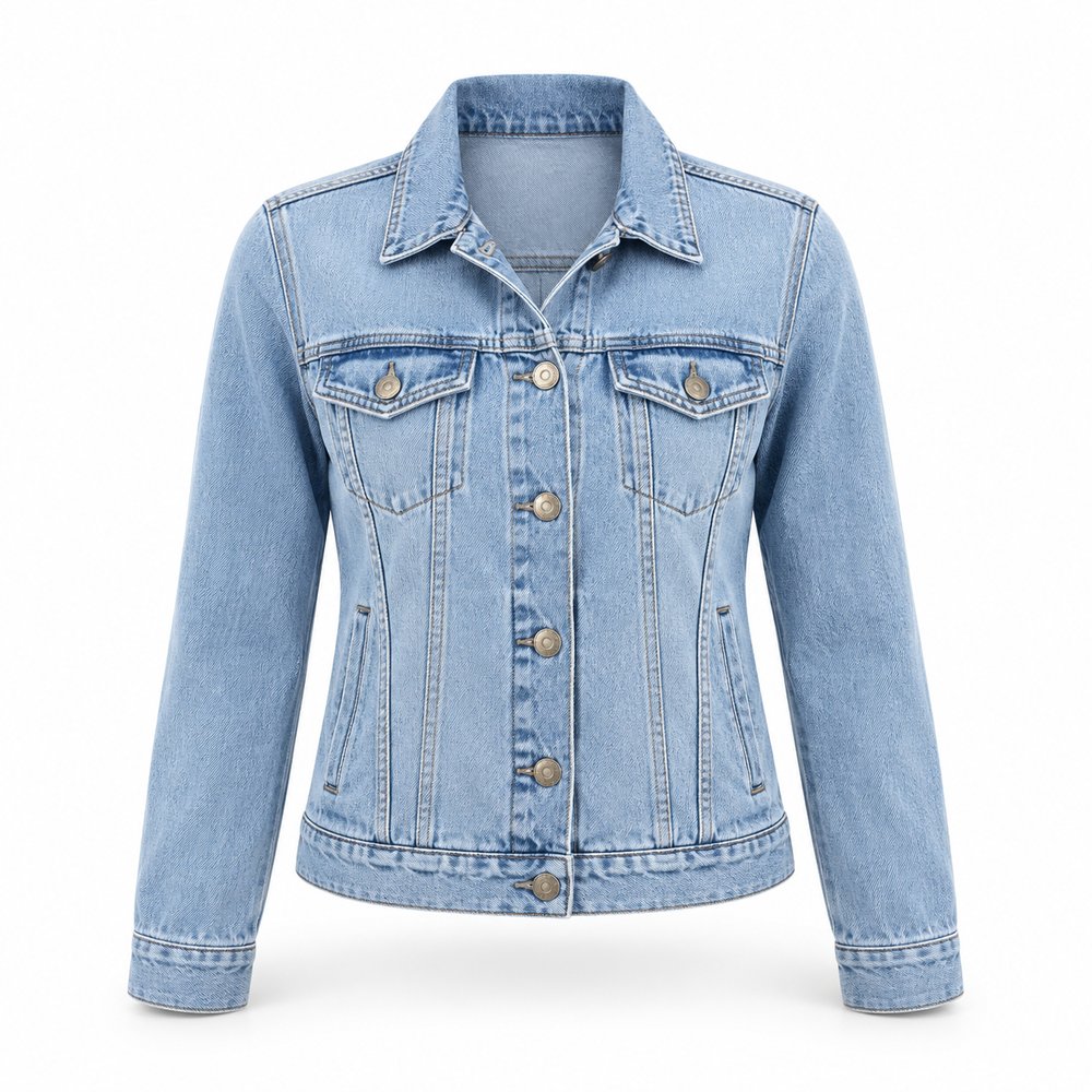 Urbanthread Women's Classic Denim Jacket - Light Wash