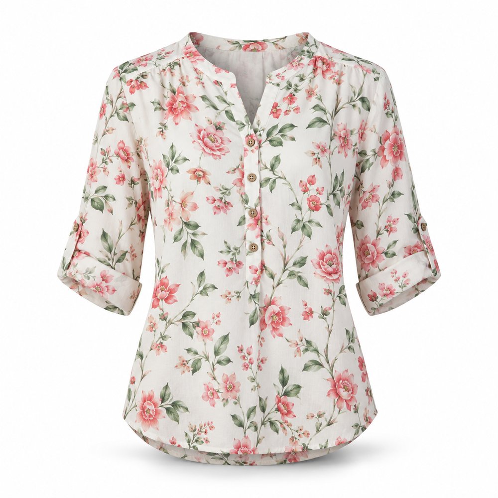 Urbanthread Women's Floral Print Casual Top