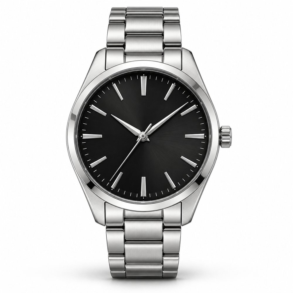 Auralux Classic Analog Wrist Watch - Stainless Steel Strap