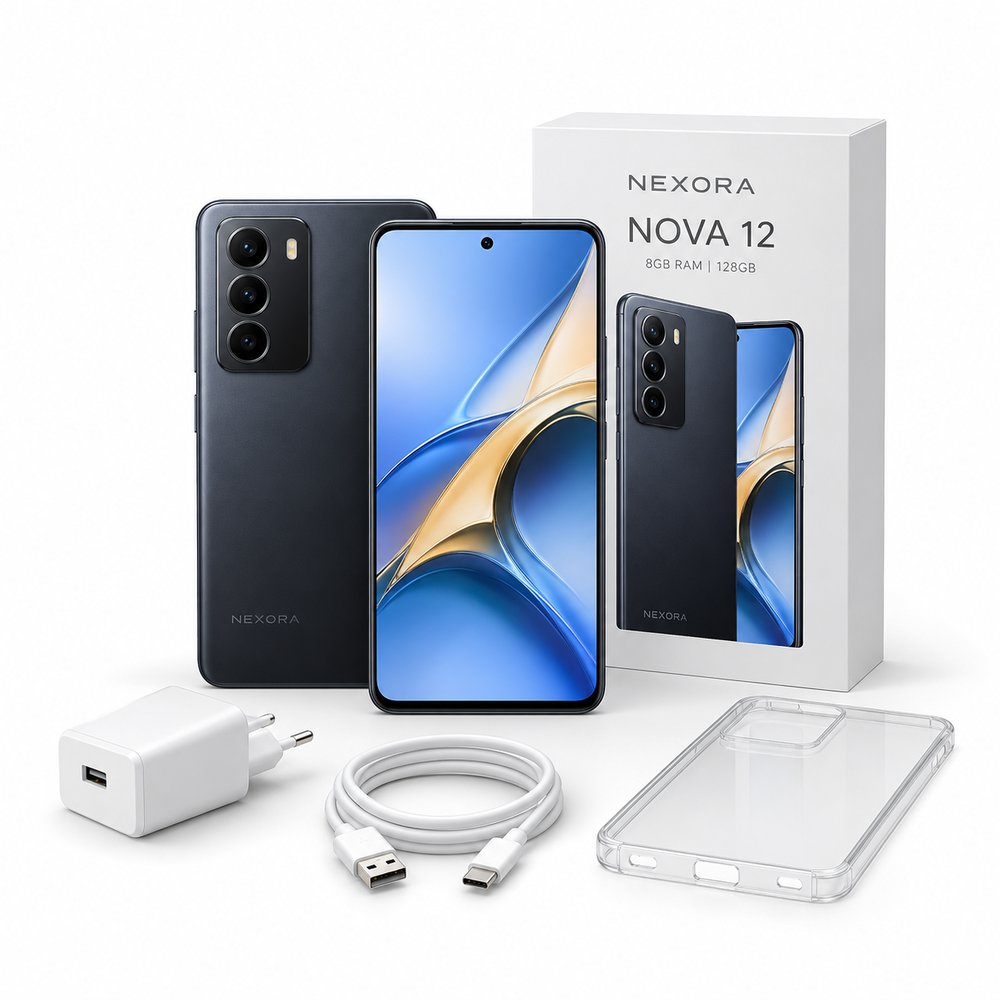 Nexora Nova 12 Lite (6GB RAM, 128GB) 6.5" Smartphone