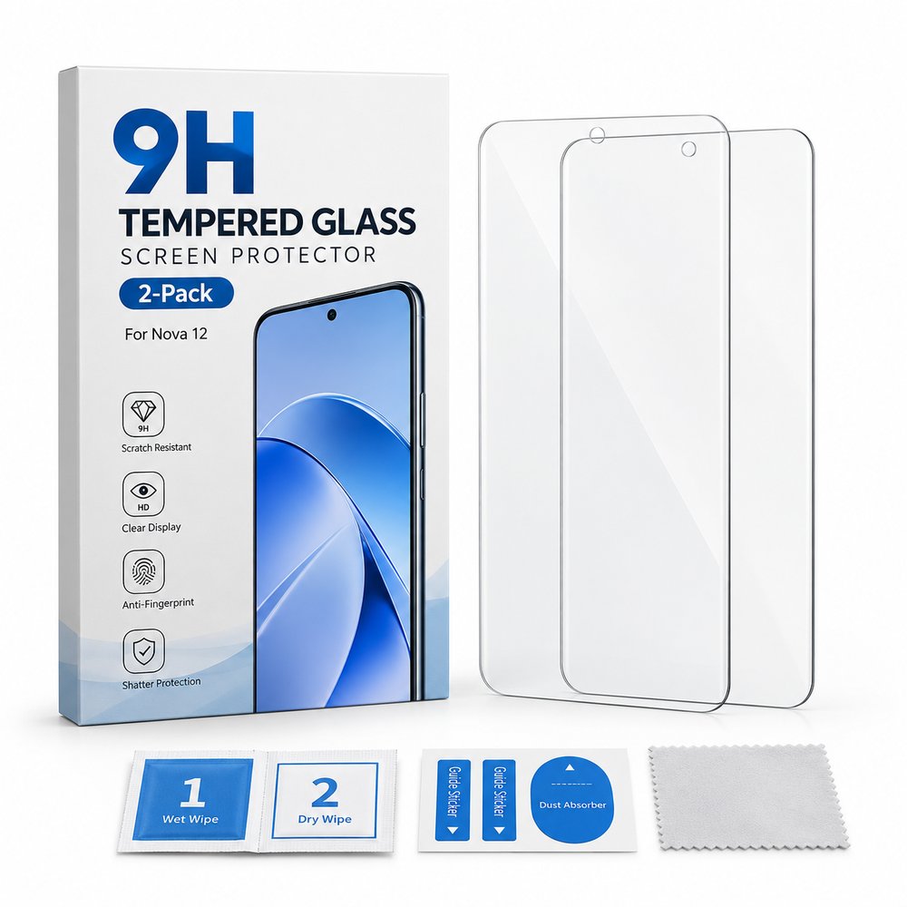 9H Tempered Glass Screen Protector (2-Pack) for Nova 12