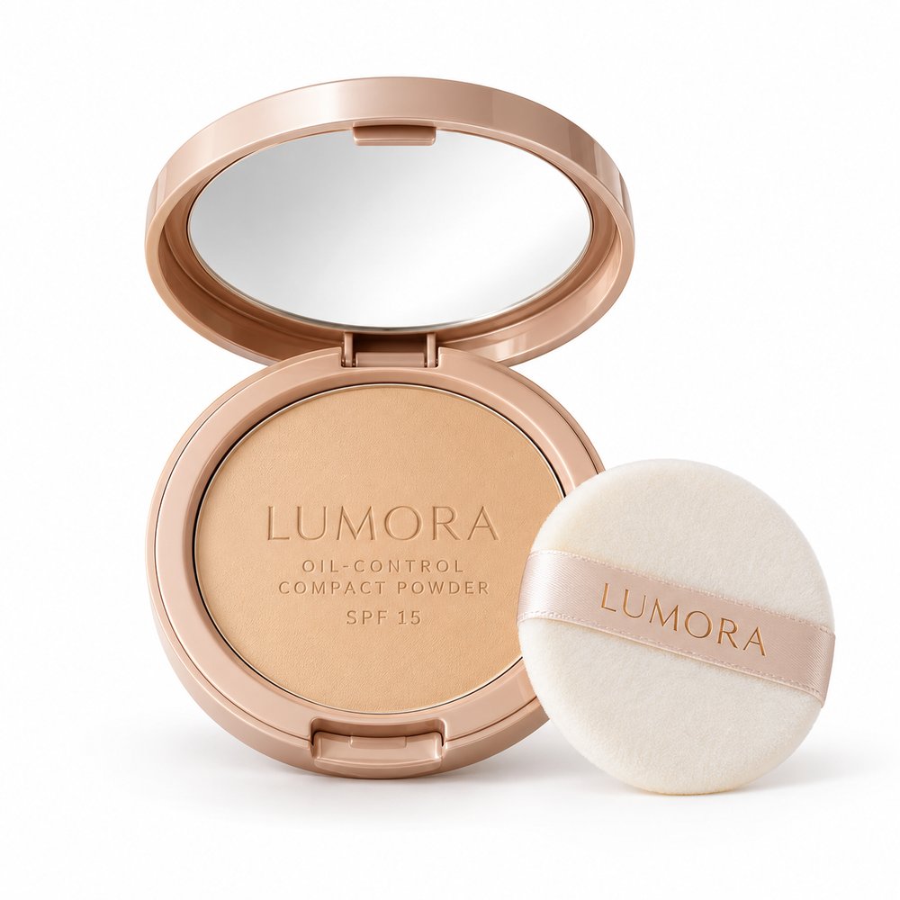 Lumora Oil-Control Compact Powder SPF 15 - Natural Beige