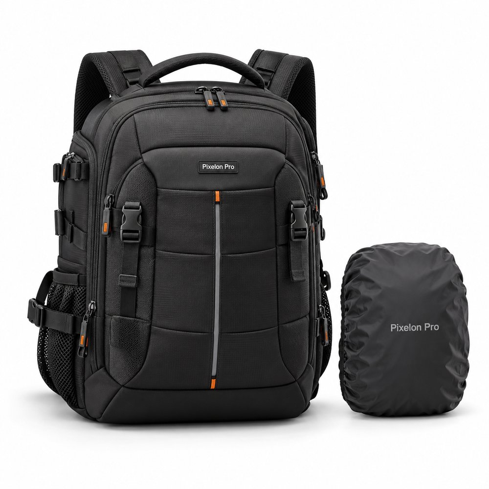 Pixelon Pro DSLR Camera Backpack with Rain Cover