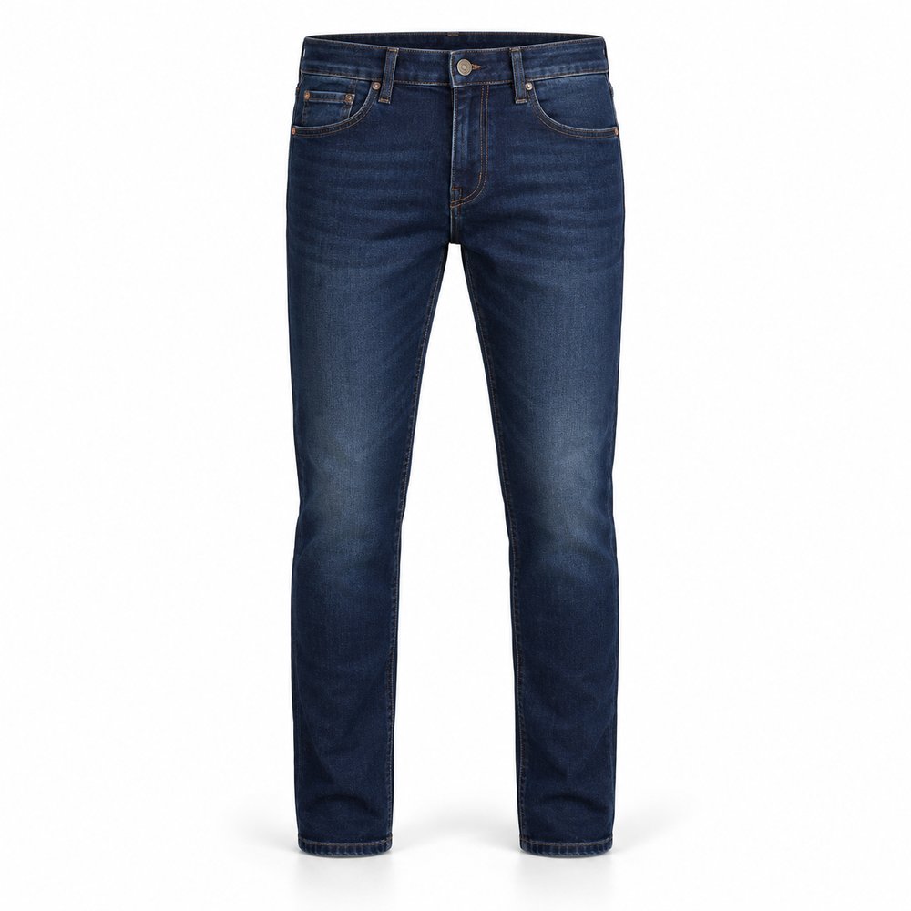 Urbanthread Men's Slim Fit Stretch Denim Jeans - Dark Blue