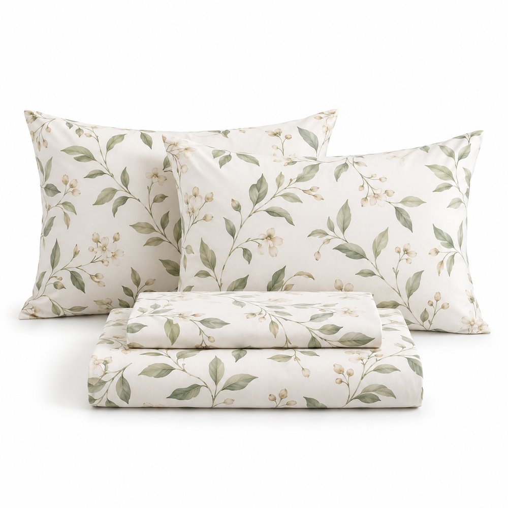 Homeva Cotton Bedsheet Set - King Size with 2 Pillow Covers