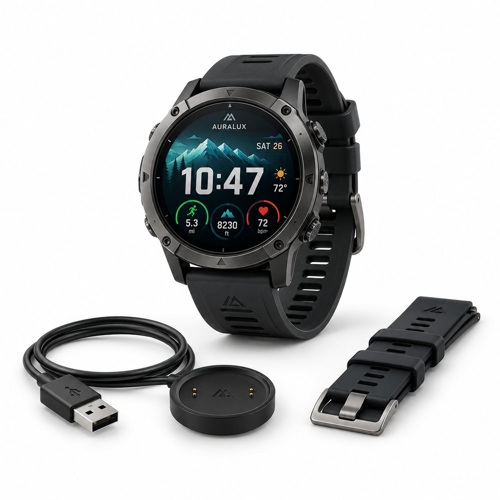 Auralux Active GPS Smart Watch for Running and Outdoor