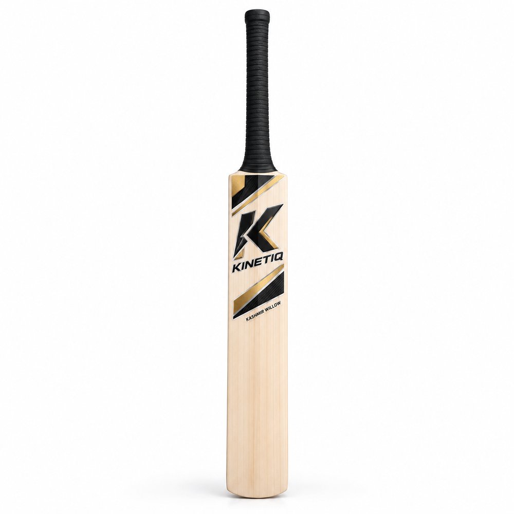 Kinetiq Kashmir Willow Cricket Bat - Full Size Handle Short