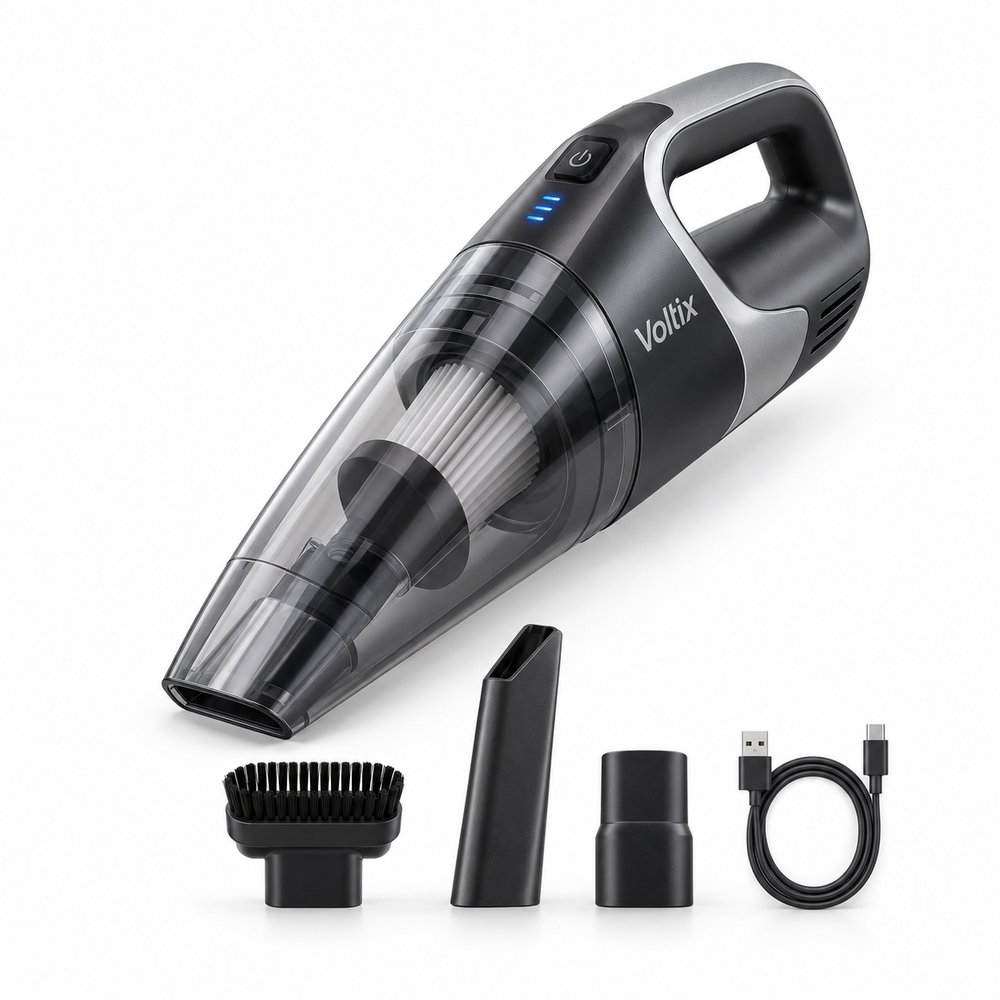 Voltix Cordless Handheld Vacuum Cleaner, 9000Pa