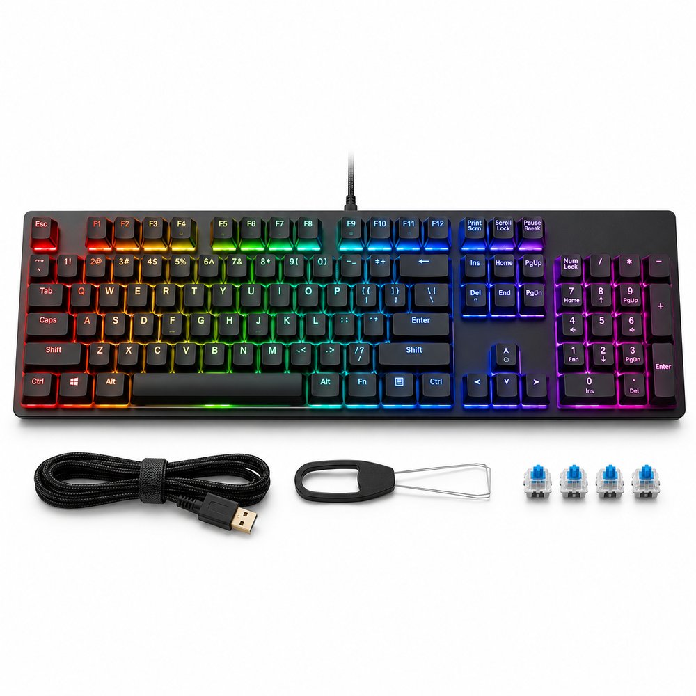 Pixelon RGB Mechanical Gaming Keyboard (Blue Switch)