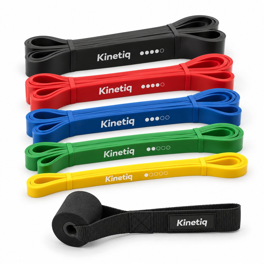 Kinetiq Resistance Band Set (5 Levels) with Door Anchor