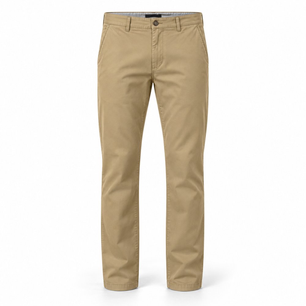 Urbanthread Men's Cotton Chino Trousers - Khaki