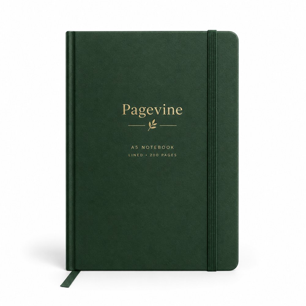 Pagevine A5 Hardcover Ruled Notebook - 200 Pages