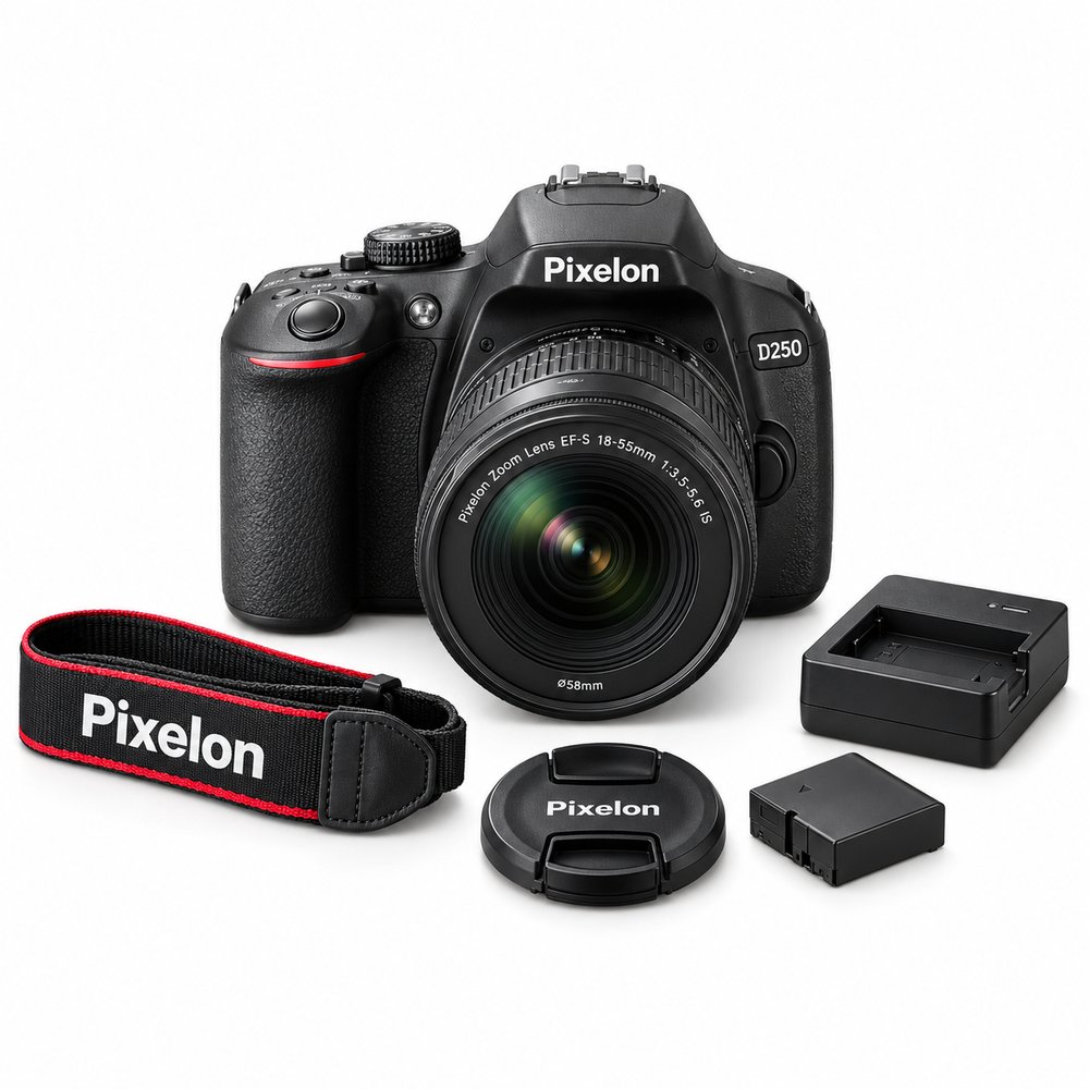 Pixelon D250 24MP DSLR Camera with 18-55mm Lens Kit