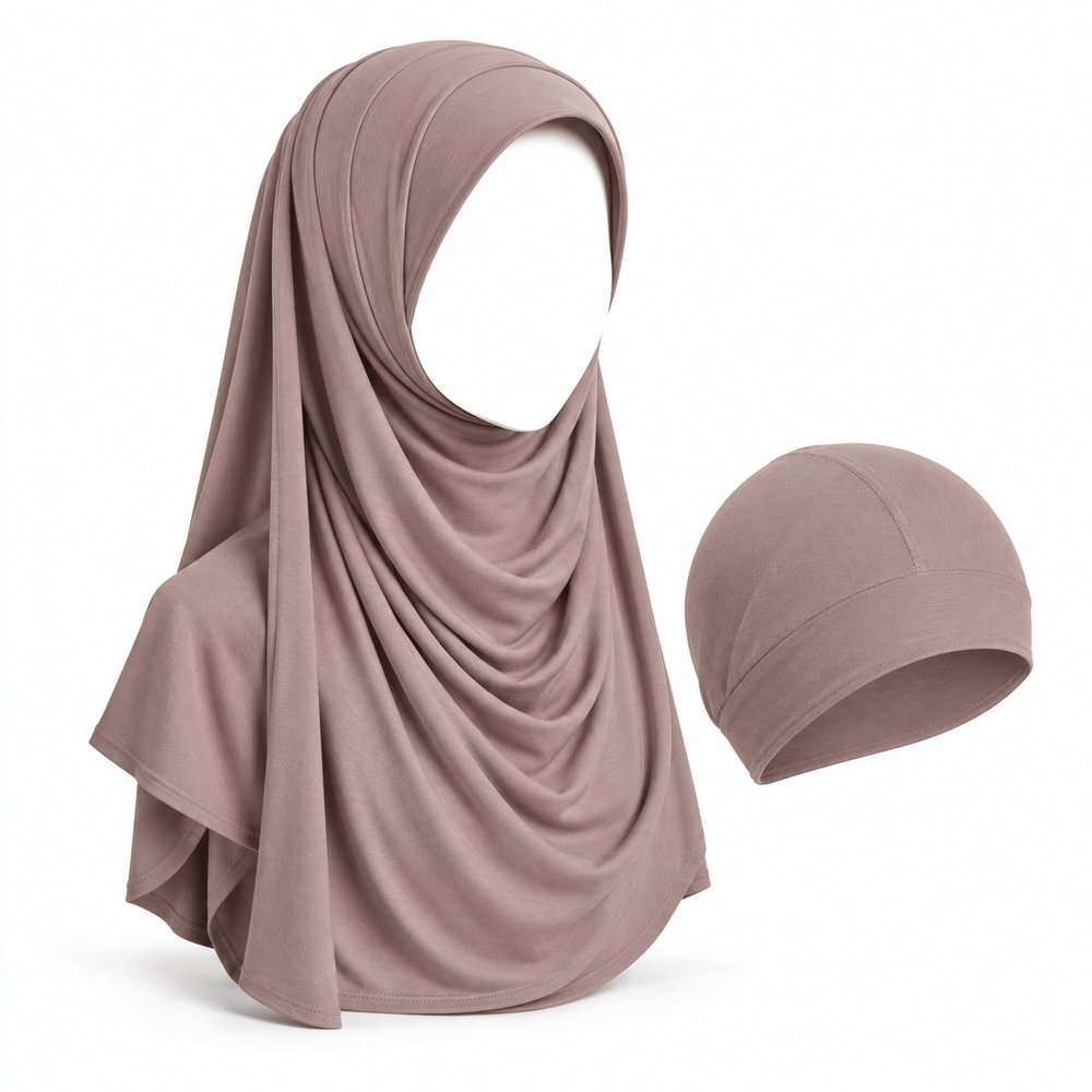 Urbanthread Instant Jersey Hijab with Inner Cap