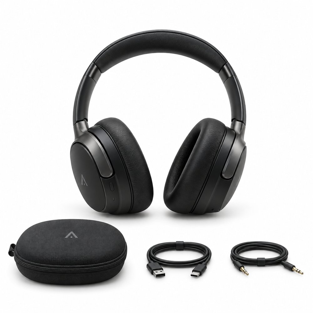 Auralux Wireless Over-Ear Headphones with Active Noise Cancellation
